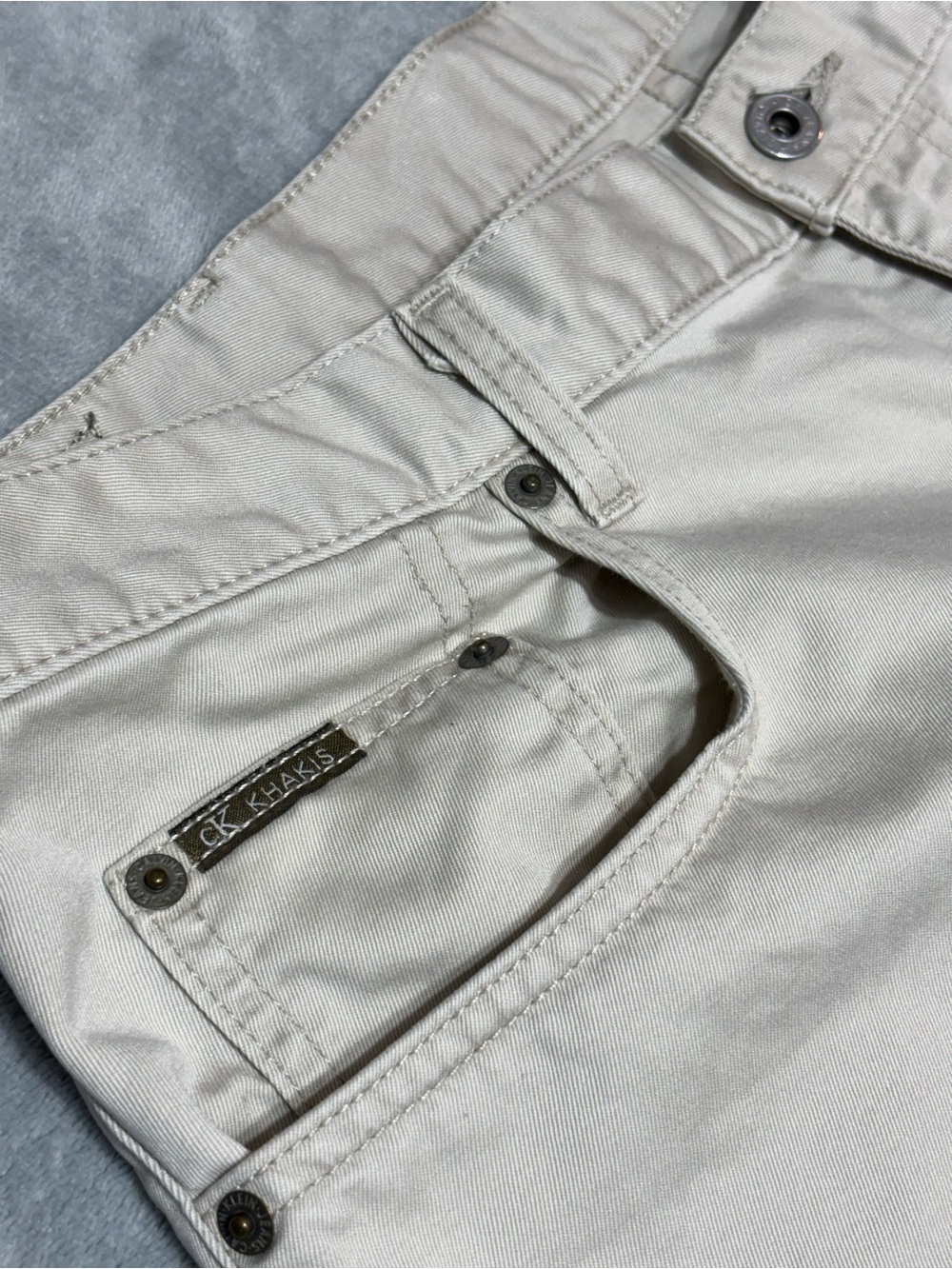 Vintage 90s Calvin Klein Easy Fit Khaki Pants 36x30 Made in USA- WTFC171